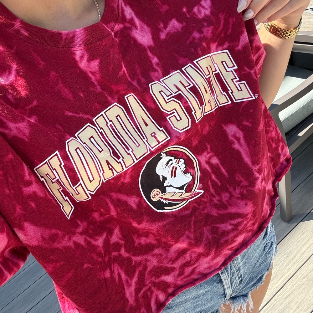 Florida State Women's Red Tie-Dye Tee